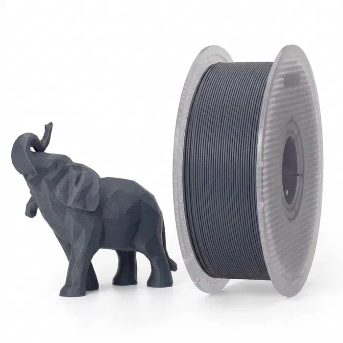 Bambu Lab BAMBU PLA-CF-LAVA GRAY - COM CARRETEL REUTILIZÁVEL BAMBU