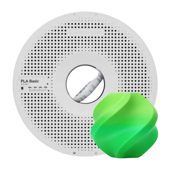 Bambu Lab PLA BASIC - MINT LIME - COM CARRETEL BAMBULAB