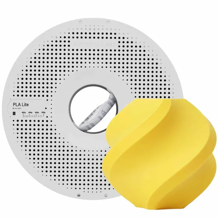 Bambu Lab BAMBU PLA LITE-AMARELO- COM CARRETEL REUTILIZÁVEL BAMBU