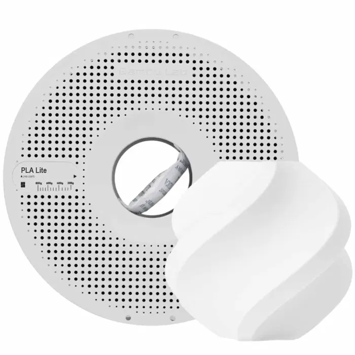 Bambu Lab BAMBU PLA LITE-BRANCO - COM CARRETEL REUTILIZÁVEL BAMBU