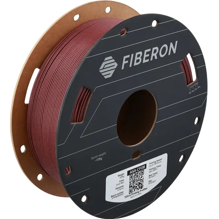 Polymaker FIBERON ASA-CF08 VERMELHO ESCURO