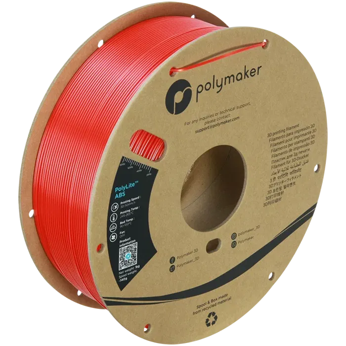 Polymaker POLYLITE ABS VERMELHO