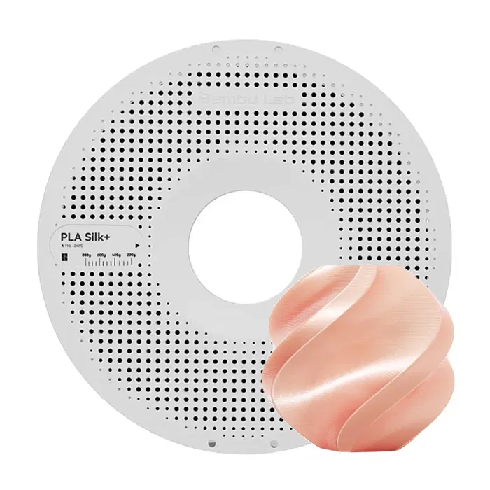 Bambu Lab BAMBU PLA SILK+ - ROSA - COM CARRETEL REUTILIZÁVEL BAMBU