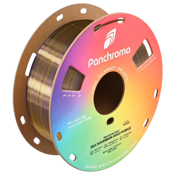 Polymaker PANCHROMA PLA DUAL SILK SOVEREIGN (DOURADO-ROXO)