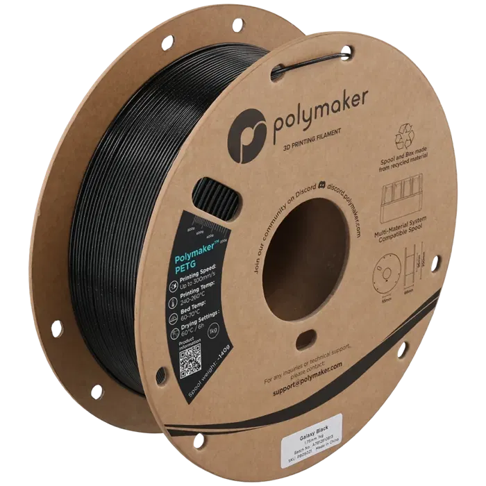 Polymaker POLYMAKER PETG GALAXY PRETO
