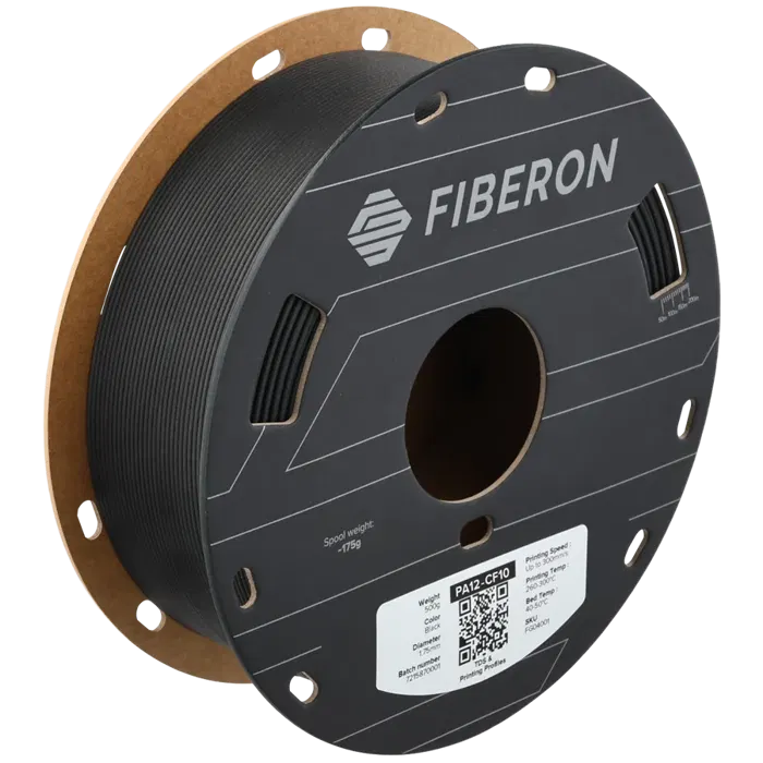 Polymaker FIBERON PA12-CF10 PRETO