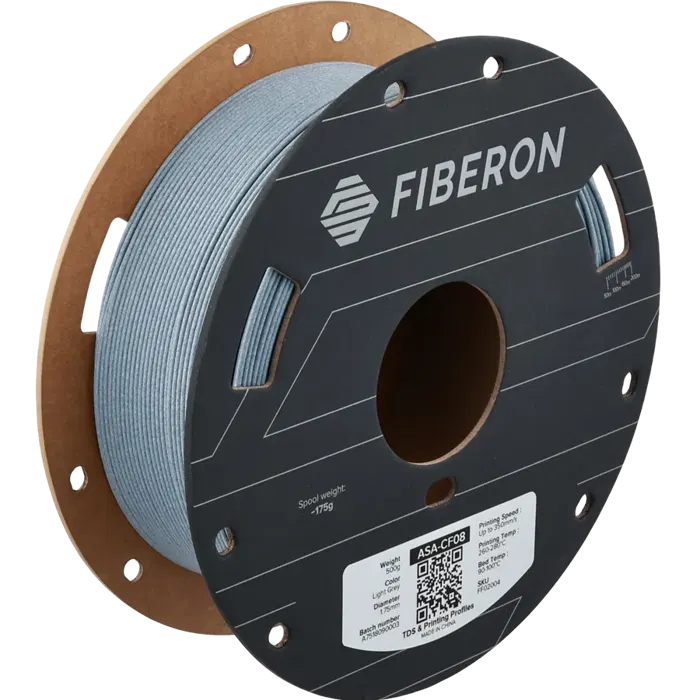 Polymaker FIBERON ASA-CF08 CINZA CLARO