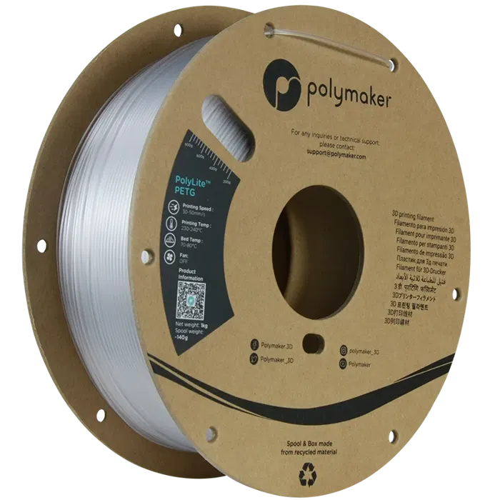 Polymaker POLYLITE PETG TRANSPARENTE 1,00 KG