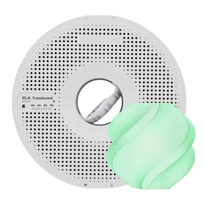 Bambu Lab PLA TRANSLUCIDO - JADE - COM CARRETEL BAMBULAB