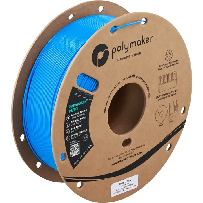 Polymaker POLYMAKER PETG AZUL ELÉTRICO