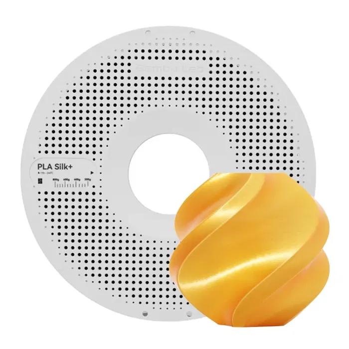 Bambu Lab PLA SILK - OURO - COM CARRETEL