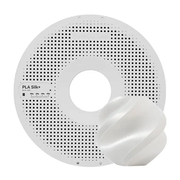 Bambu Lab PLA SILK - BRANCO - COM CARRETEL BAMBULAB