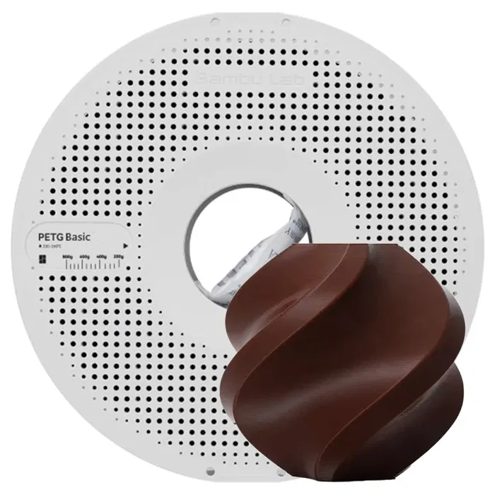 Bambu Lab BAMBU PETG BÁSICO - MARROM ESCURO - COM CARRETEL