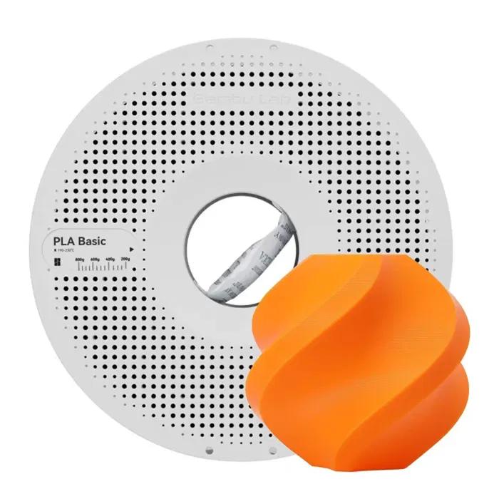 Bambu Lab PLA BASIC - ABOBORA LARANJA - COM CARRETEL BAMBULAB