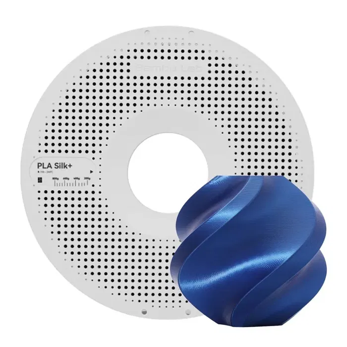 Bambu Lab PLA SILK - AZUL - COM CARRETEL BAMBULAB