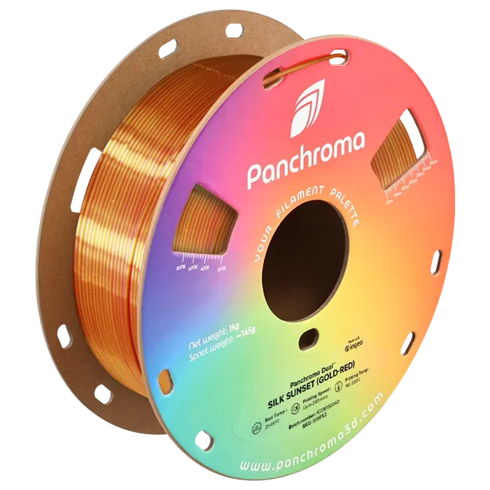 Polymaker PANCHROMA PLA DUAL SILK SUNSET (DOURADO-VERMELHO)