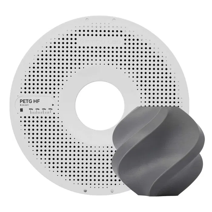 Bambu Lab PETG HF - CINZA ESCURO - COM CARRETEL BAMBULAB
