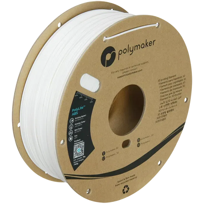 Polymaker POLYLITE ABS BRANCO 1,00 KG